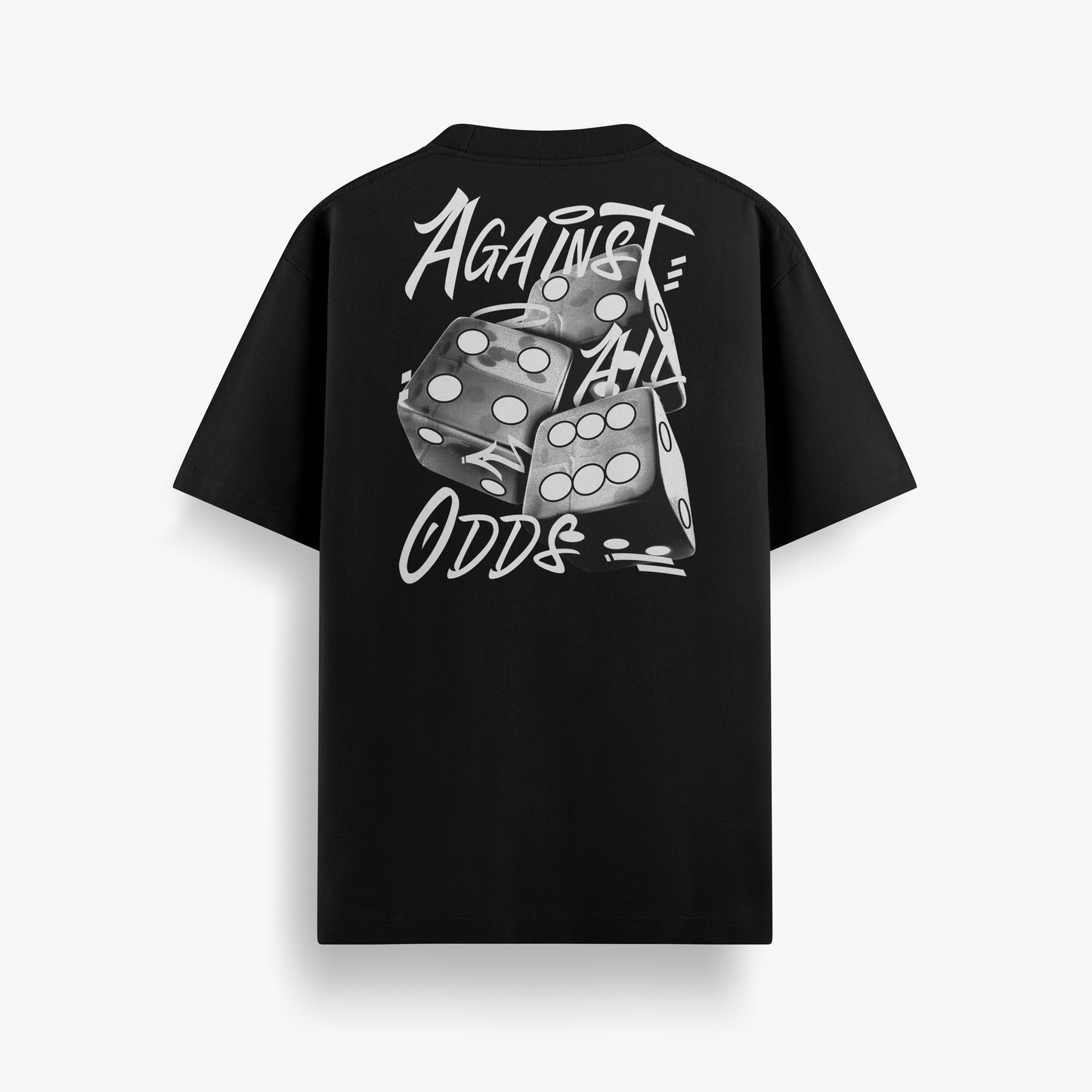 Against All Odds Black & White Graphic TEE