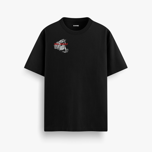 Against All Odds Black & White Graphic TEE